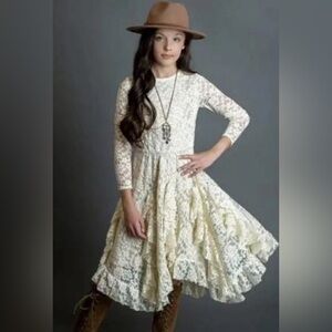Mia Joy Cream Lace Dress